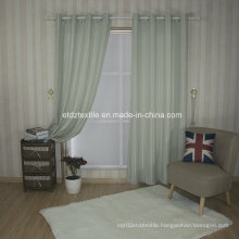 Modern Strip Pattern of Linen Touching Window Curtain Fabric